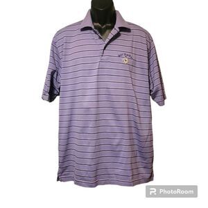 Bay Harbor Purple Striped Polo Men's Size XL by Baypointe